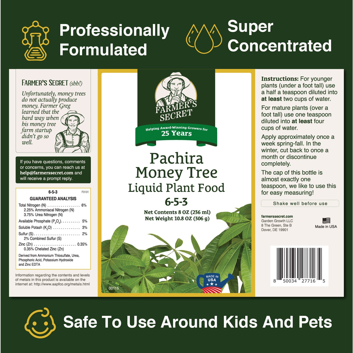 Money Tree Plant Food 8oz