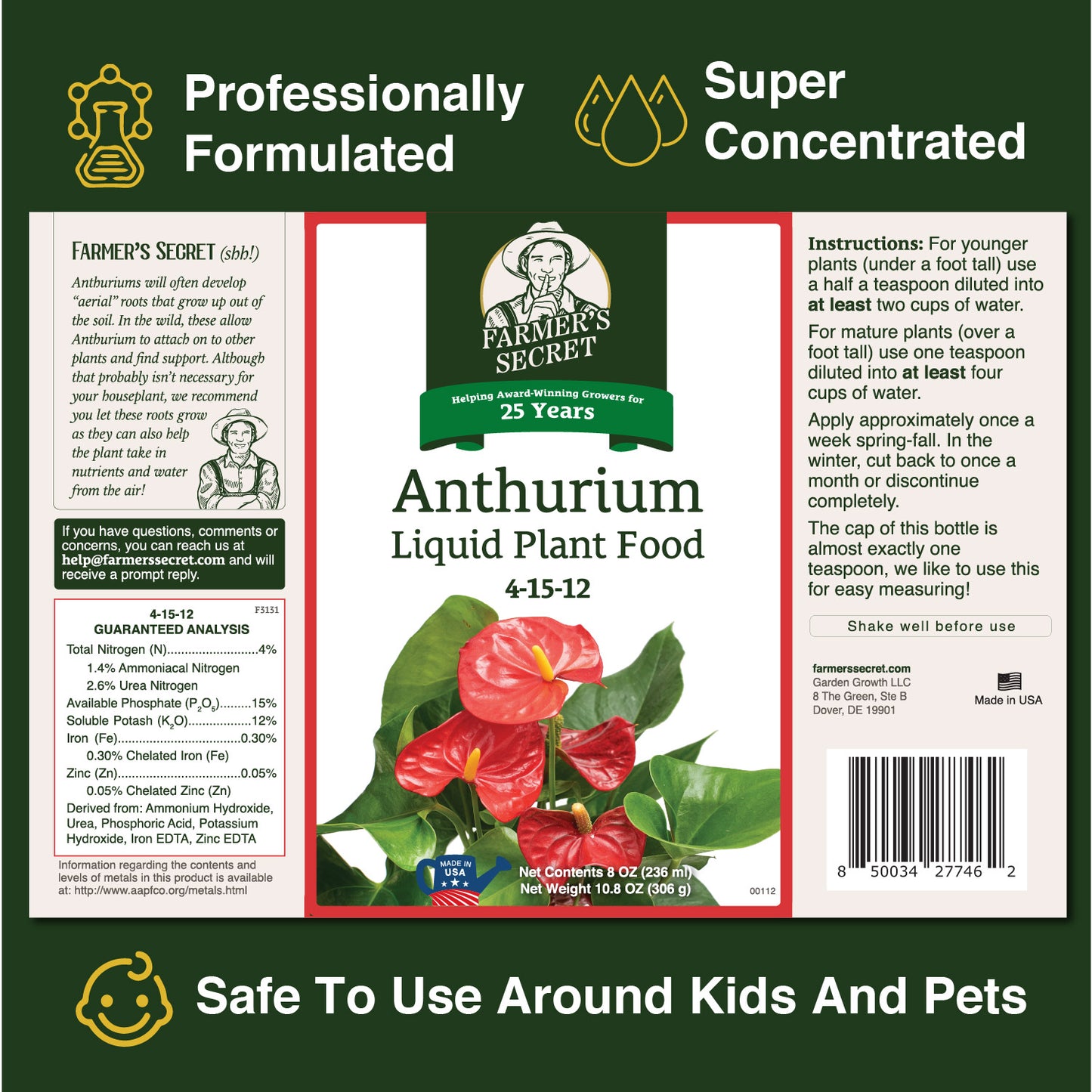 Anthurium Plant Food 8oz